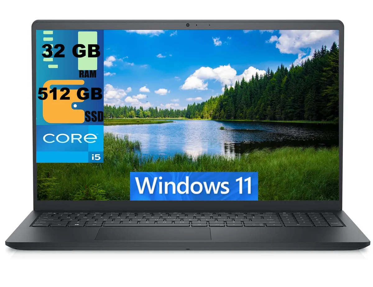 DELL DELL Inspiron 15 laptop i5-1155G7 32GB 512GB SSD — photo du produit