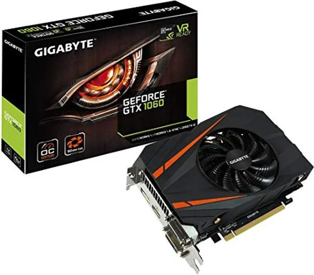 Compact graphics card with single 90mm fan and black shroud