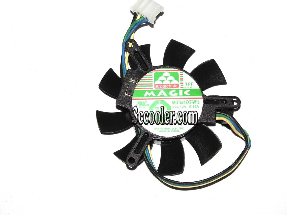 Zyvpee Zyvpee MGT5012XF-W10 12V 0.19A 4-pin vga cooling — 商品照片