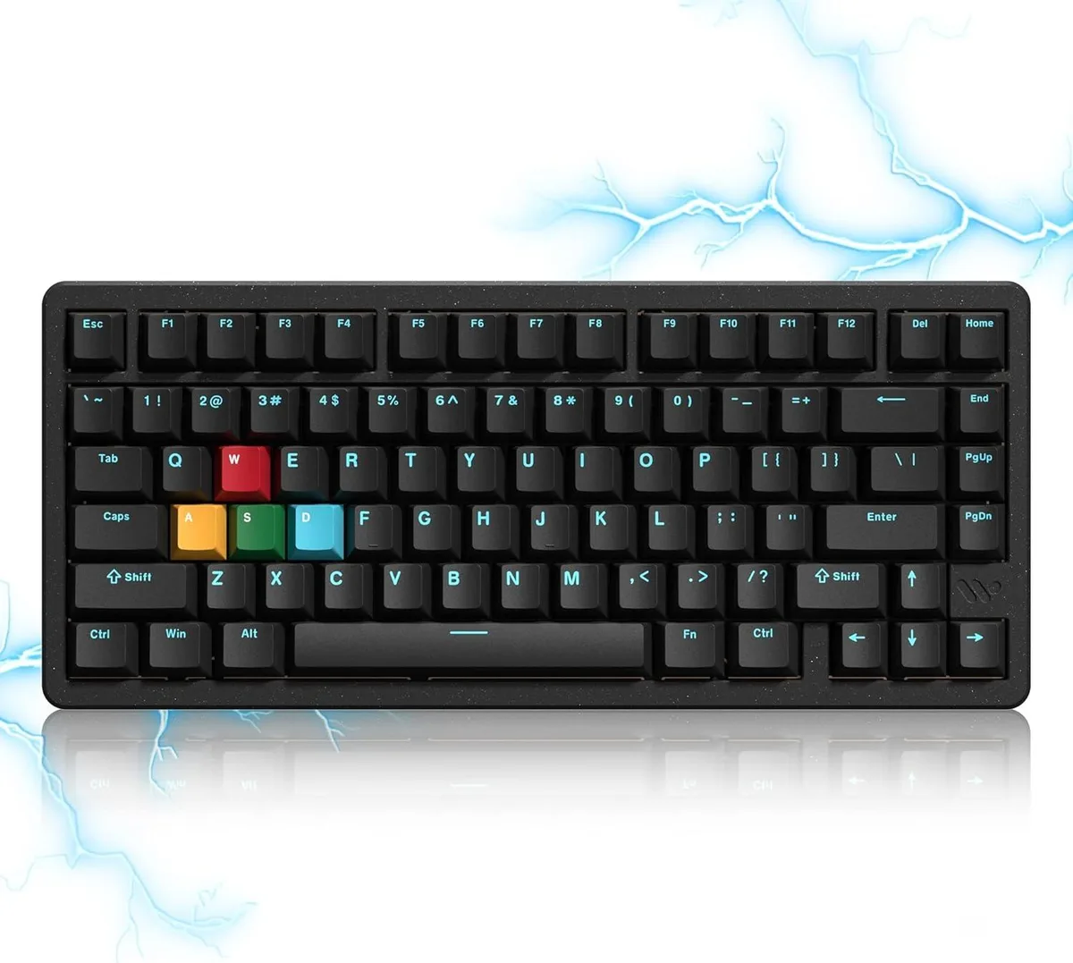 Aluminum 75 percent gaming keyboard with magnetic switches