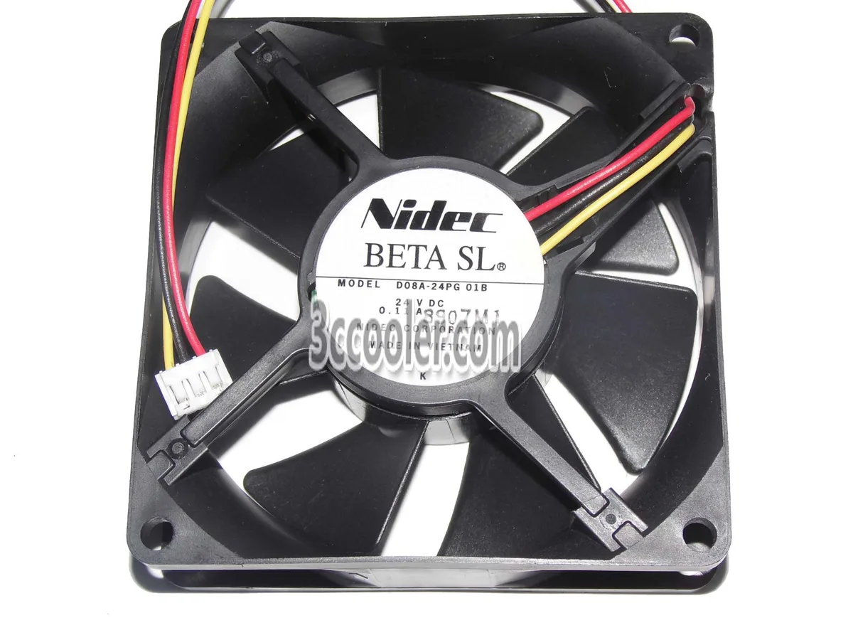 OEM Industries OEM Industries D08A-24PG 80mm 24V 0.11A 3-Pin Fan — photo du produit