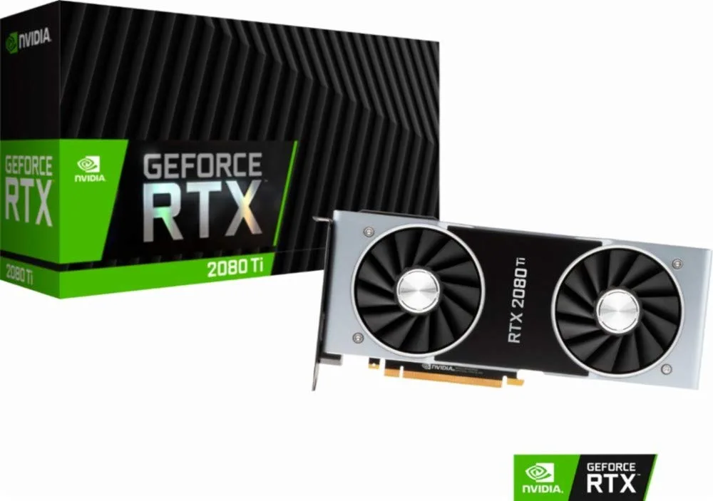 NVIDIA NVIDIA GeForce RTX 2080 Ti Founders Edition 11GB GDDR6 graphics card — product photo