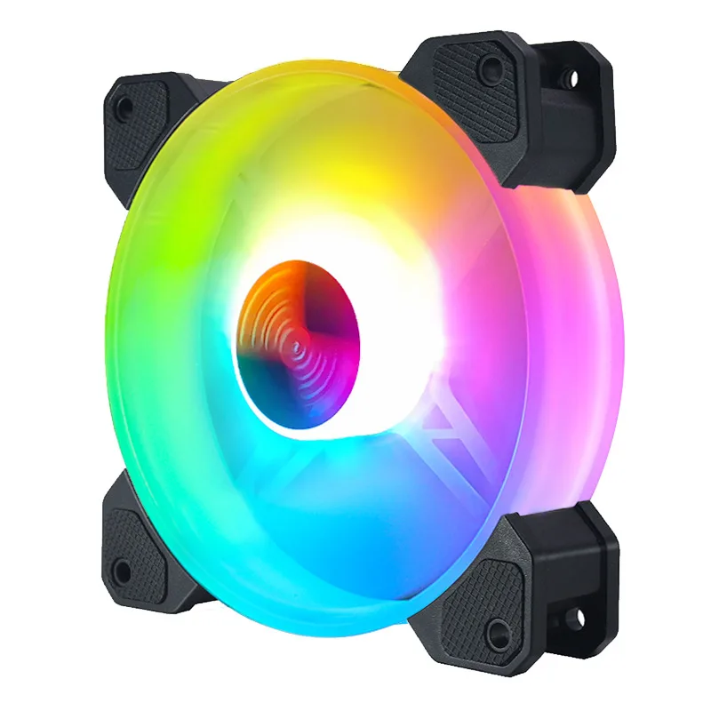 Corn Electronics Corn Electronics 120mm ARGB Case Fan 5-Pack Hydro Bearing 1400 RPM 37.8 CFM 25 dBA — תמונת המוצר