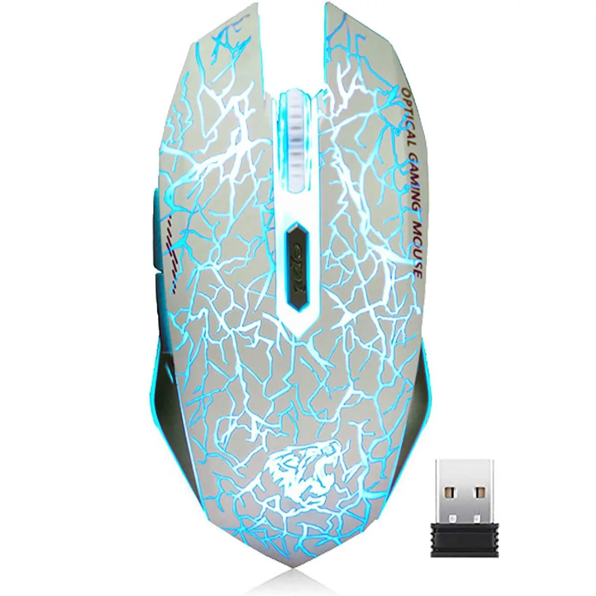 VEGCOO C10 Wireless Gaming Mouse White 2.4GHz 16 Buttons 600mAh — zdjęcie produktu