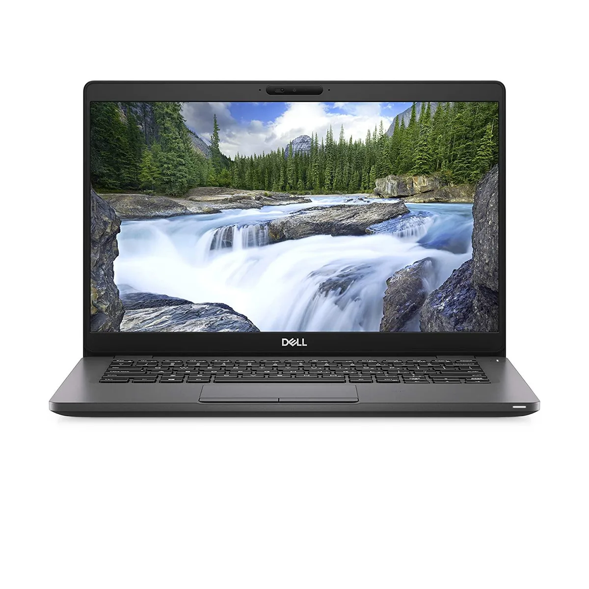 Silver carbon-fiber Dell Latitude 5300 clamshell, 13.3-inch non-touch screen, compact business laptop