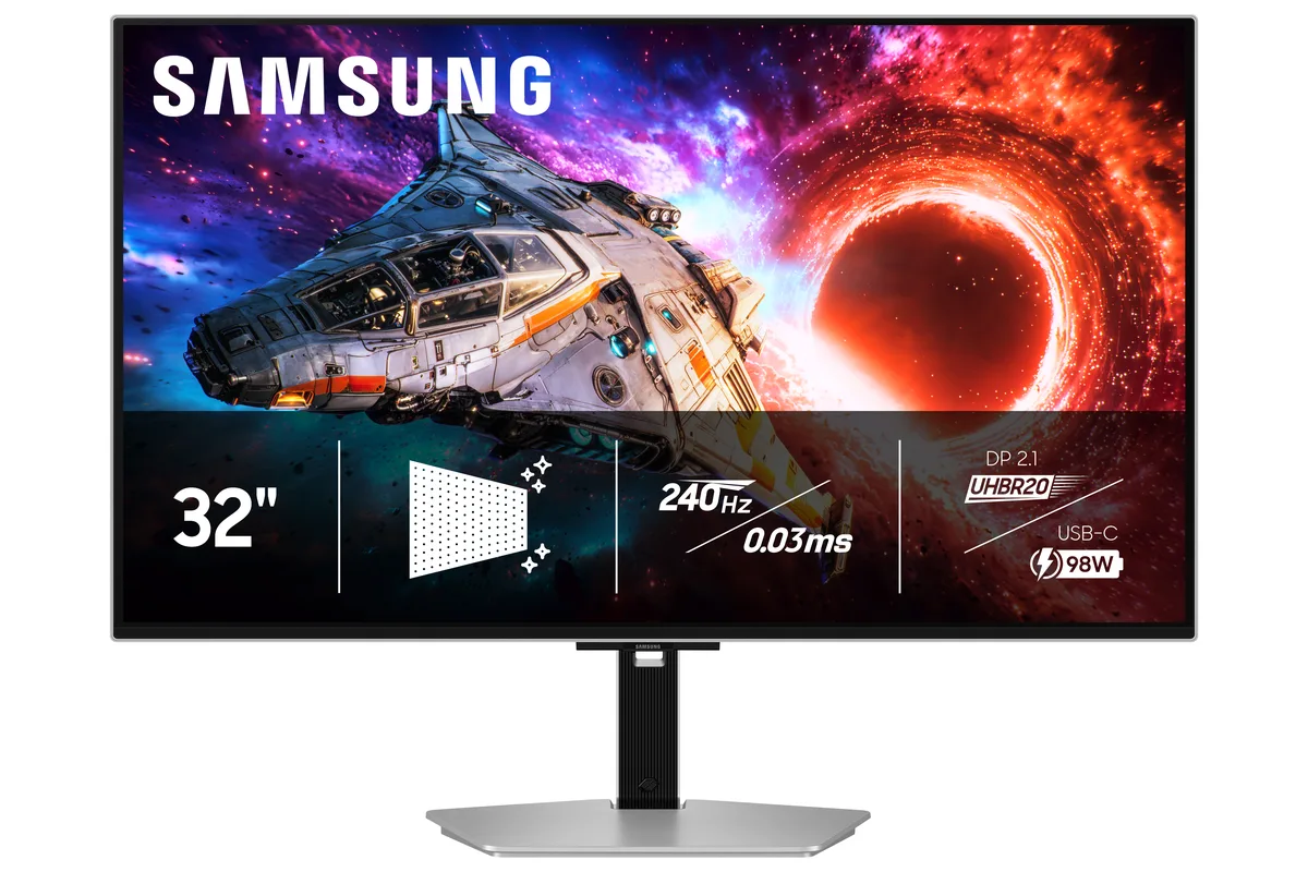 SAMSUNG SAMSUNG LS32HG802SNXZA 32" OLED 4K 240Hz gaming monitor — ภาพสินค้า