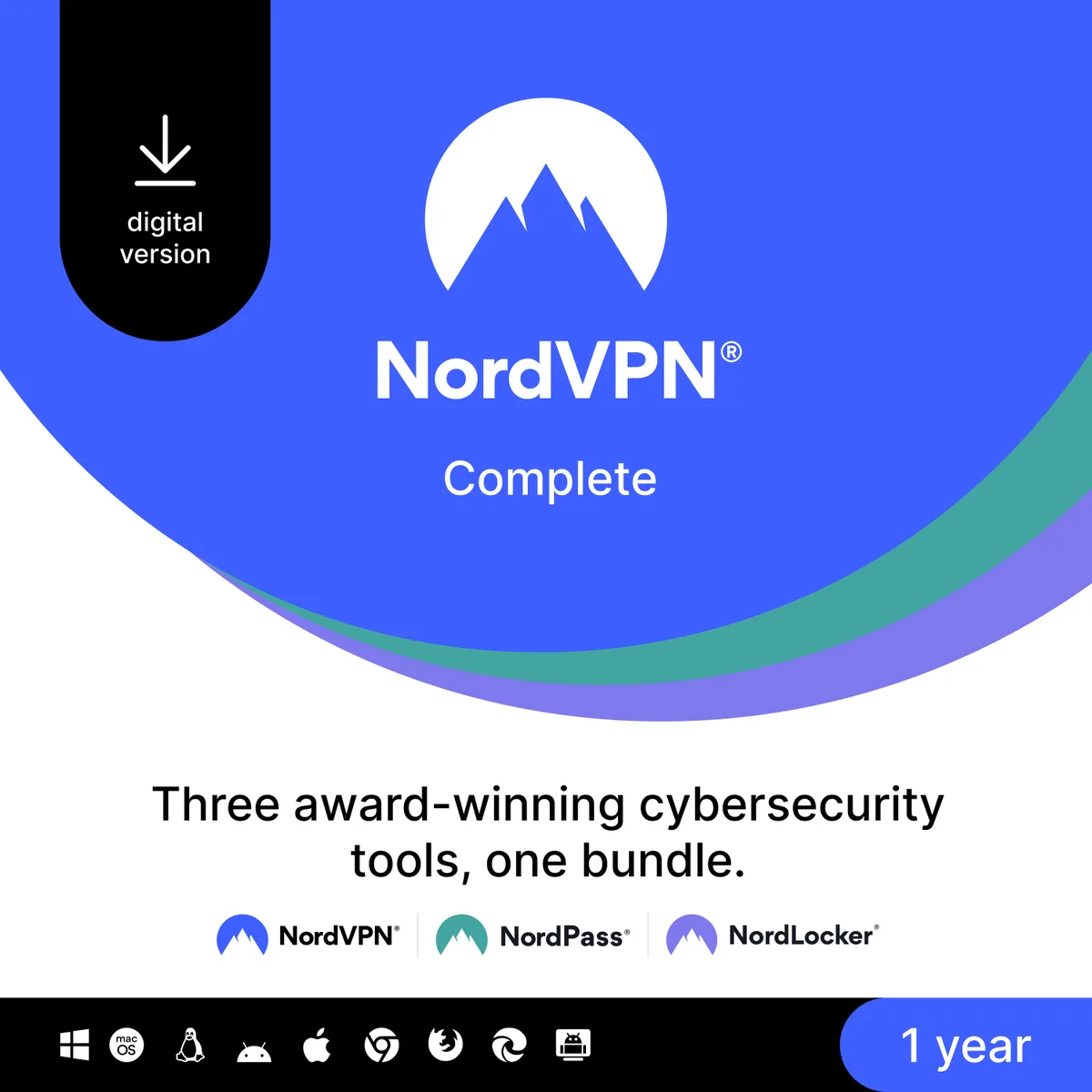 NordVPN NordVPN Complete Bundle 10 Devices 1 Year Download — 商品照片