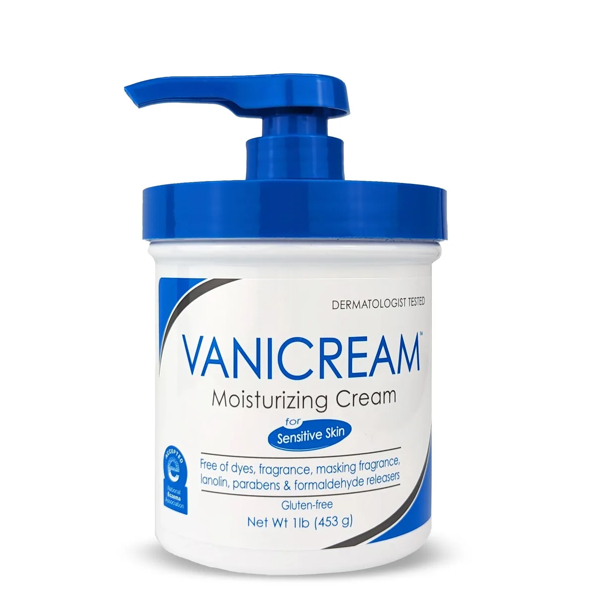 Vanicream Moisturizing Skin Cream with Pump Dispenser 16 Oz — produktfoto