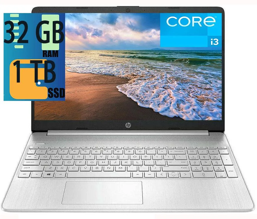 HP HP 15 laptop i3-1115G4 32GB 1TB Silver — photo du produit