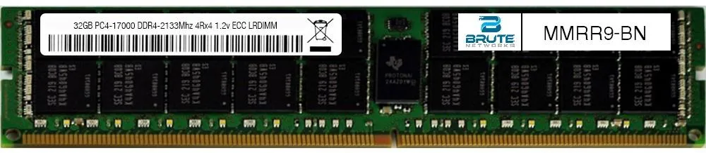 Brute Networks Brute Networks 32GB DDR4-2133 ECC LRDIMM 4Rx4 CL15 1.20V Dell MMRR9 — photo du produit