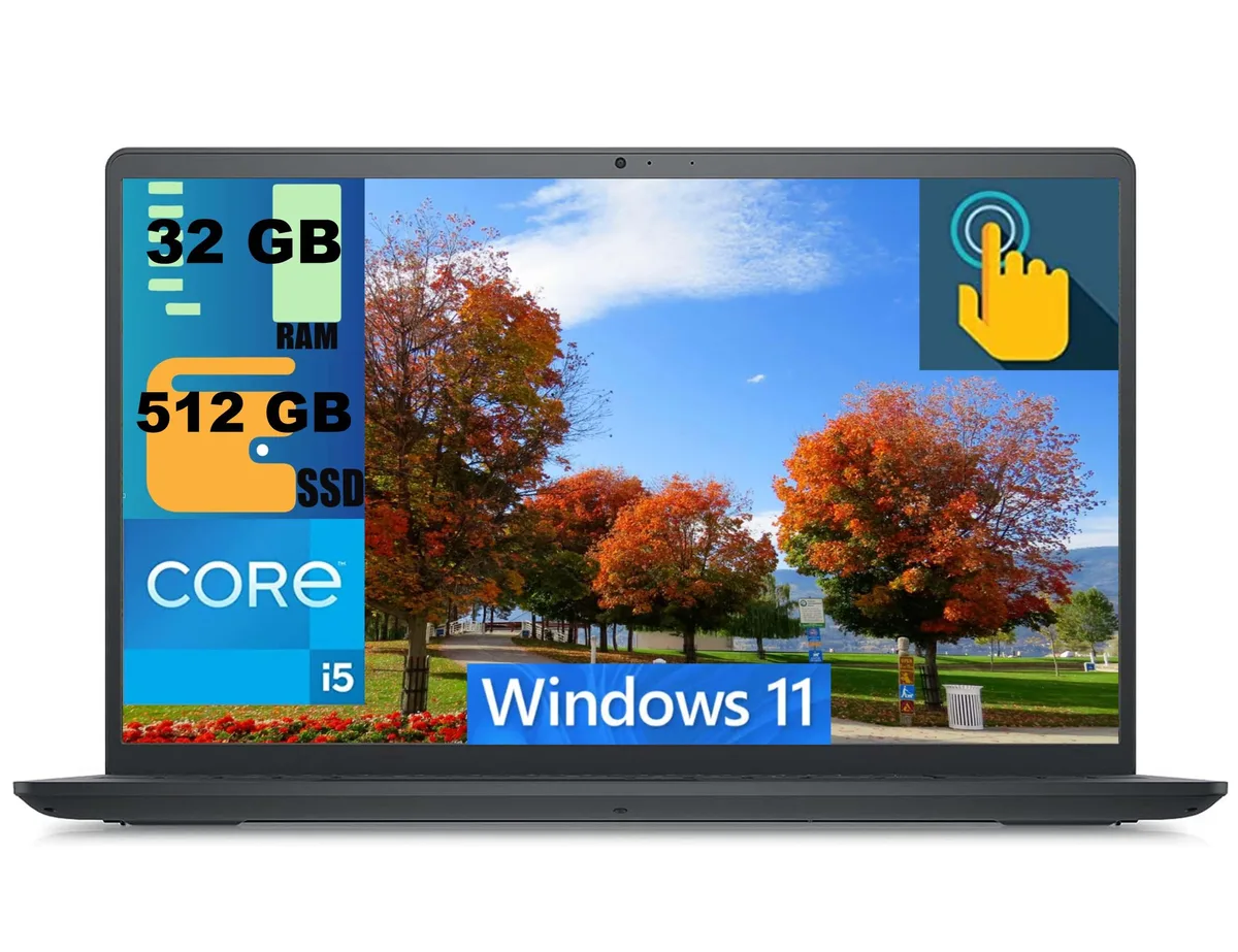 DELL DELL Inspiron 3520 15 laptop i5-1135G7 32GB 512GB Touchscreen — photo du produit