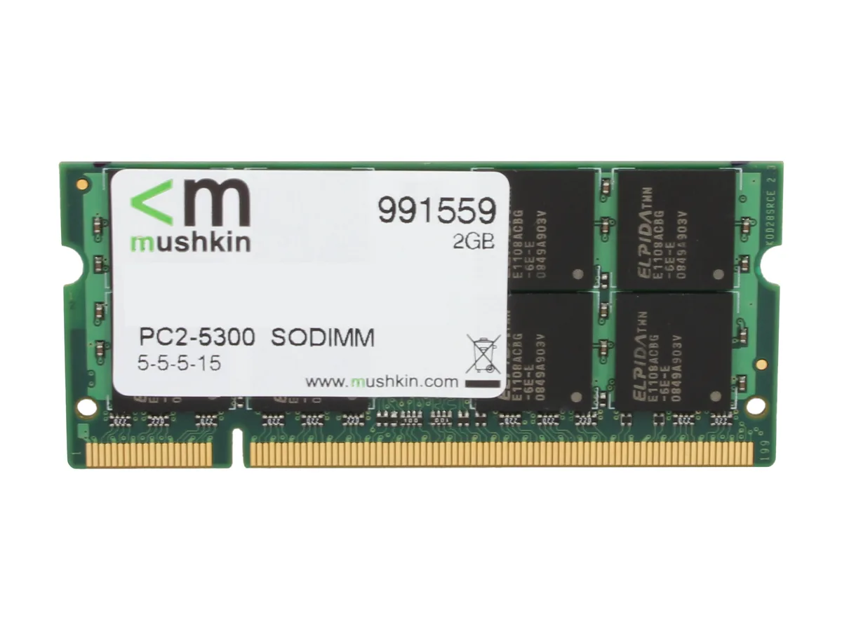 Mushkin Enhanced Mushkin Enhanced 991559 2GB DDR2 667 laptop RAM — ürün fotoğrafı