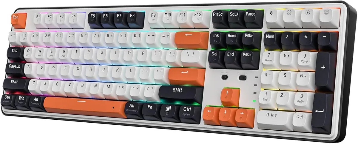 Redragon Redragon RED-K689-R35WBO gaming keyboard 108 keys tactile mechanical tri-mode — product photo