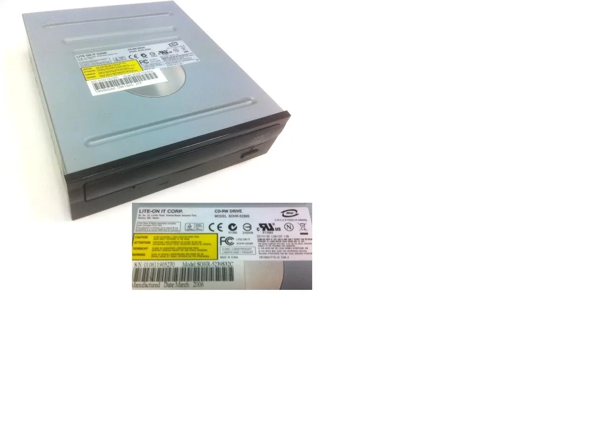 Lite-On Lite-On SOHR-5239S32C Black CDRW 52x32x 5.25" IDE — 商品照片