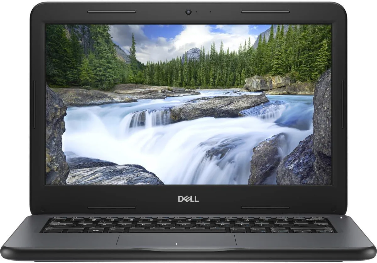 Dell Chromebook 3100 11.6 inch laptop, dark matte finish, closed clamshell
