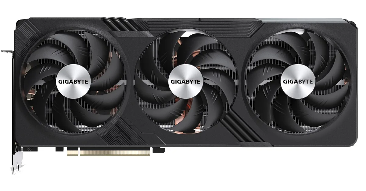 GIGABYTE Radeon RX 7900 XT triple-fan graphics card in dark finish