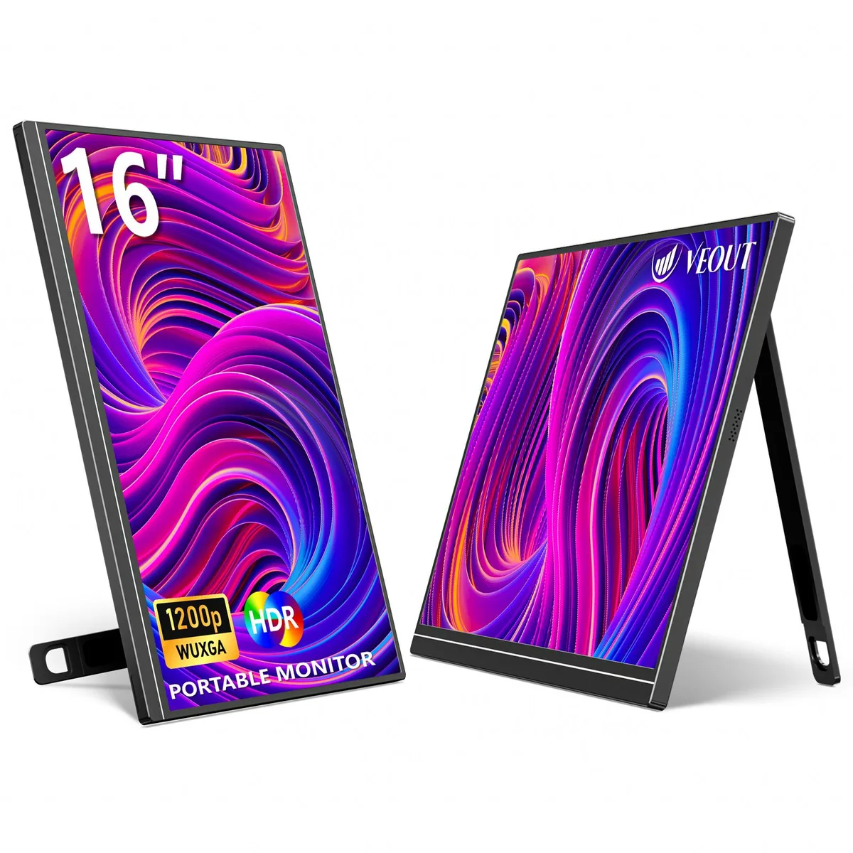 Vielgluck Vielgluck 16" 1920x1200 60Hz IPS portable gaming monitor Black — Produktfoto