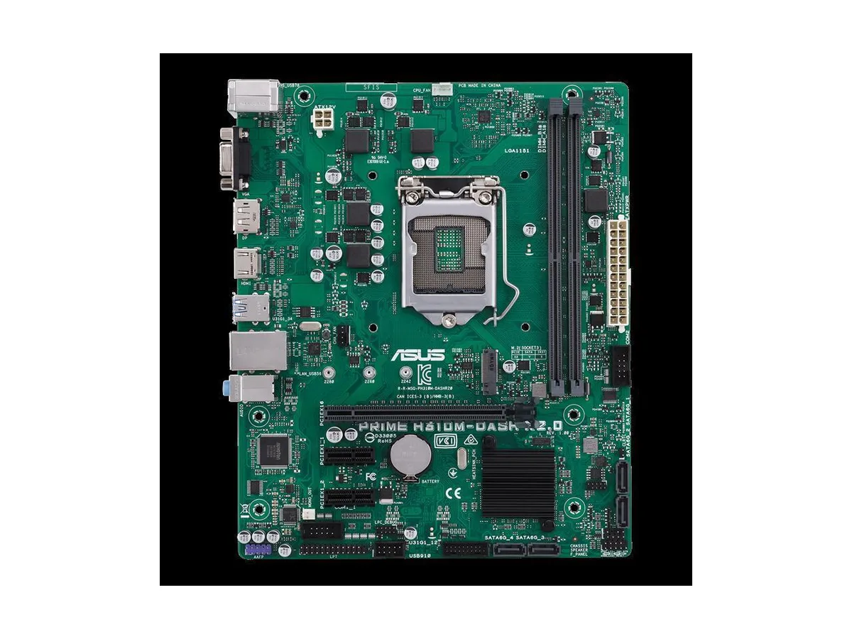 Green rectangular extended ATX motherboard with silver I/O shield