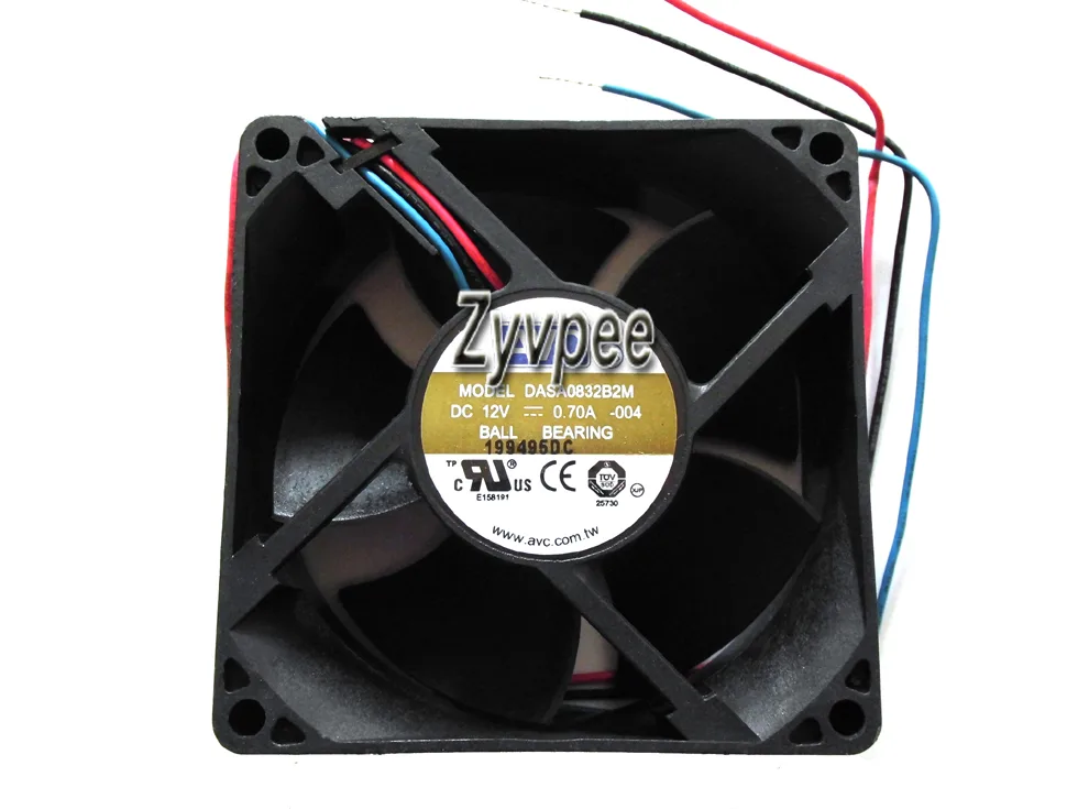 Zyvpee Zyvpee DASA0832B2M 80mm 12V 0.7A 3-wire case fan — 商品写真