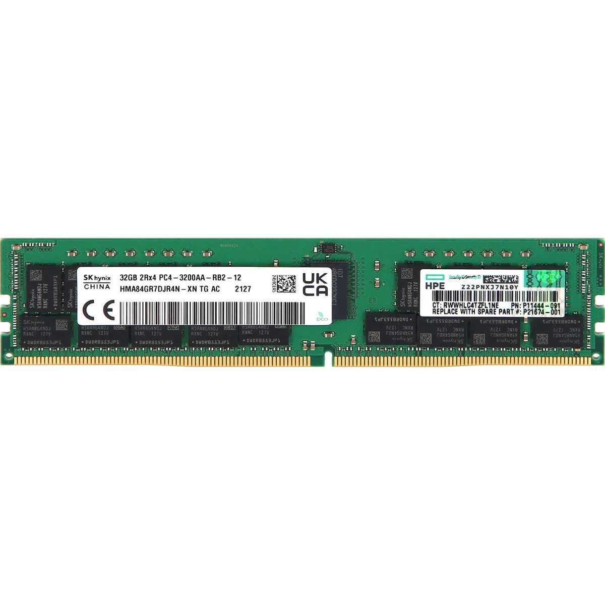 HPE HPE P11444-091 32GB DDR4-3200 Registered server RAM — 제품 사진