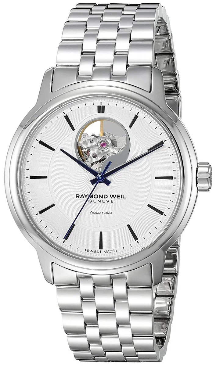 Raymond Weil Raymond Weil Maestro Automatic 39.5 mm Silver/Blue Watch 2227-ST-65001 — product photo