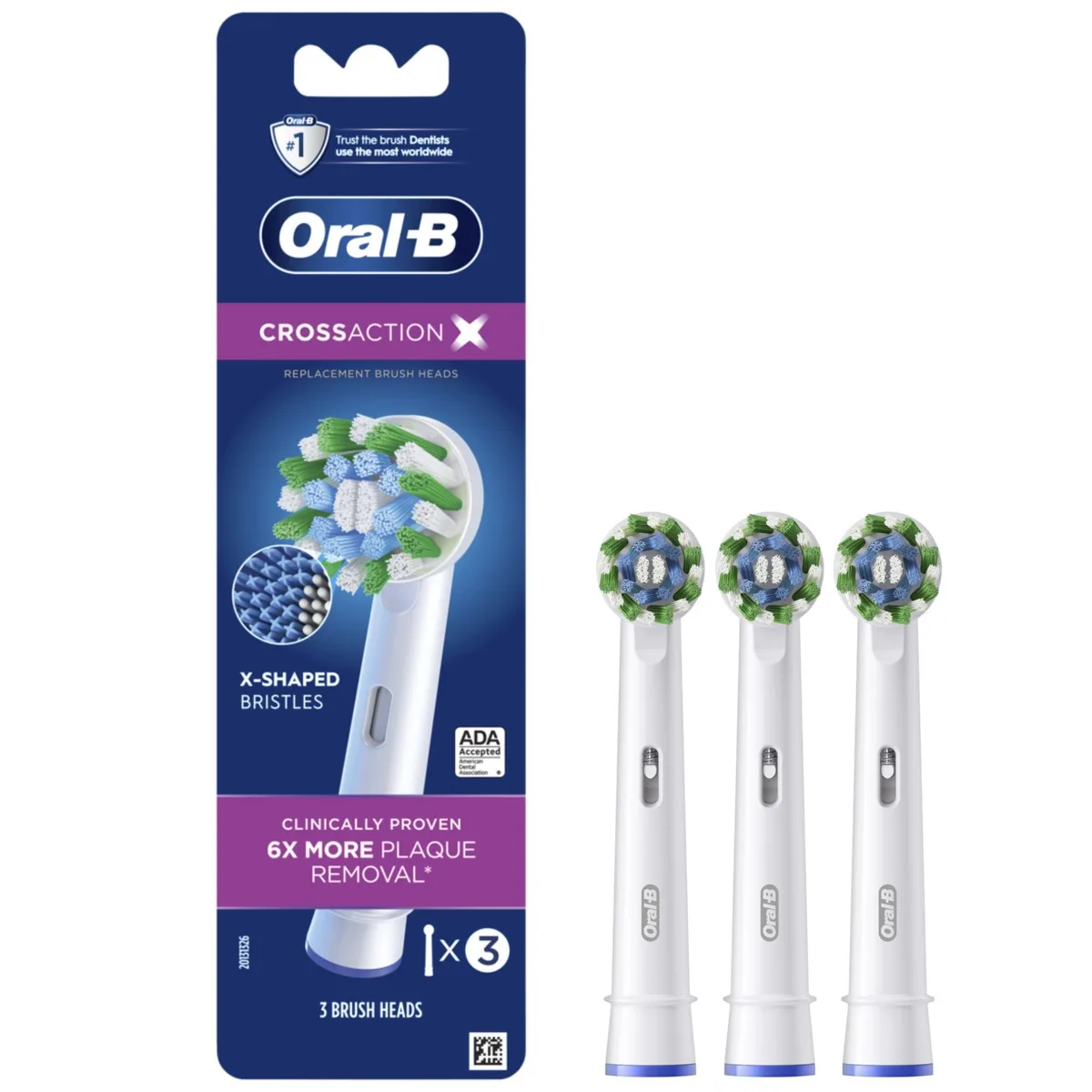  Oral-B EB50-3 Cross Action Replacement Brush Heads 3 Count oral care — produktfoto