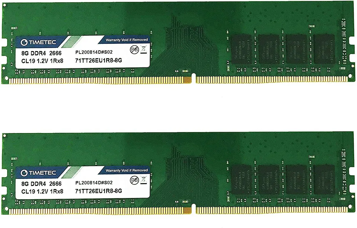 Timetec Timetec 16GB (2x8GB) DDR4 2666MHz ECC UDIMM Server RAM — תמונת המוצר