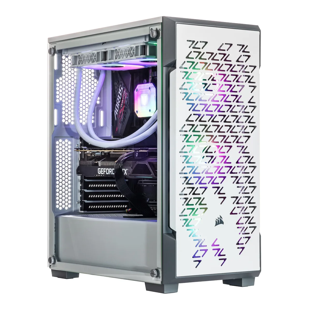 Velztorm Velztorm White Ferrux II gaming PC i9-12900K RTX 3050 64GB DDR4 1TB NVMe — снимка на продукта