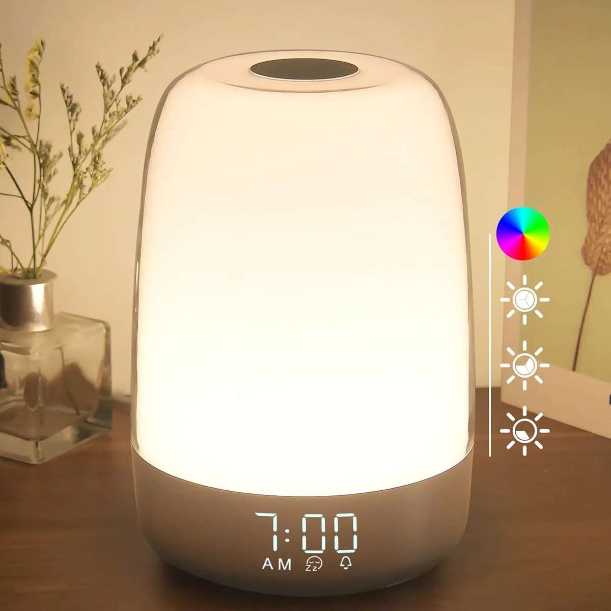 A200 Sunrise Alarm Clock Bedroom Accent 4.33x4.33x7.99 cm 288 g — 商品照片