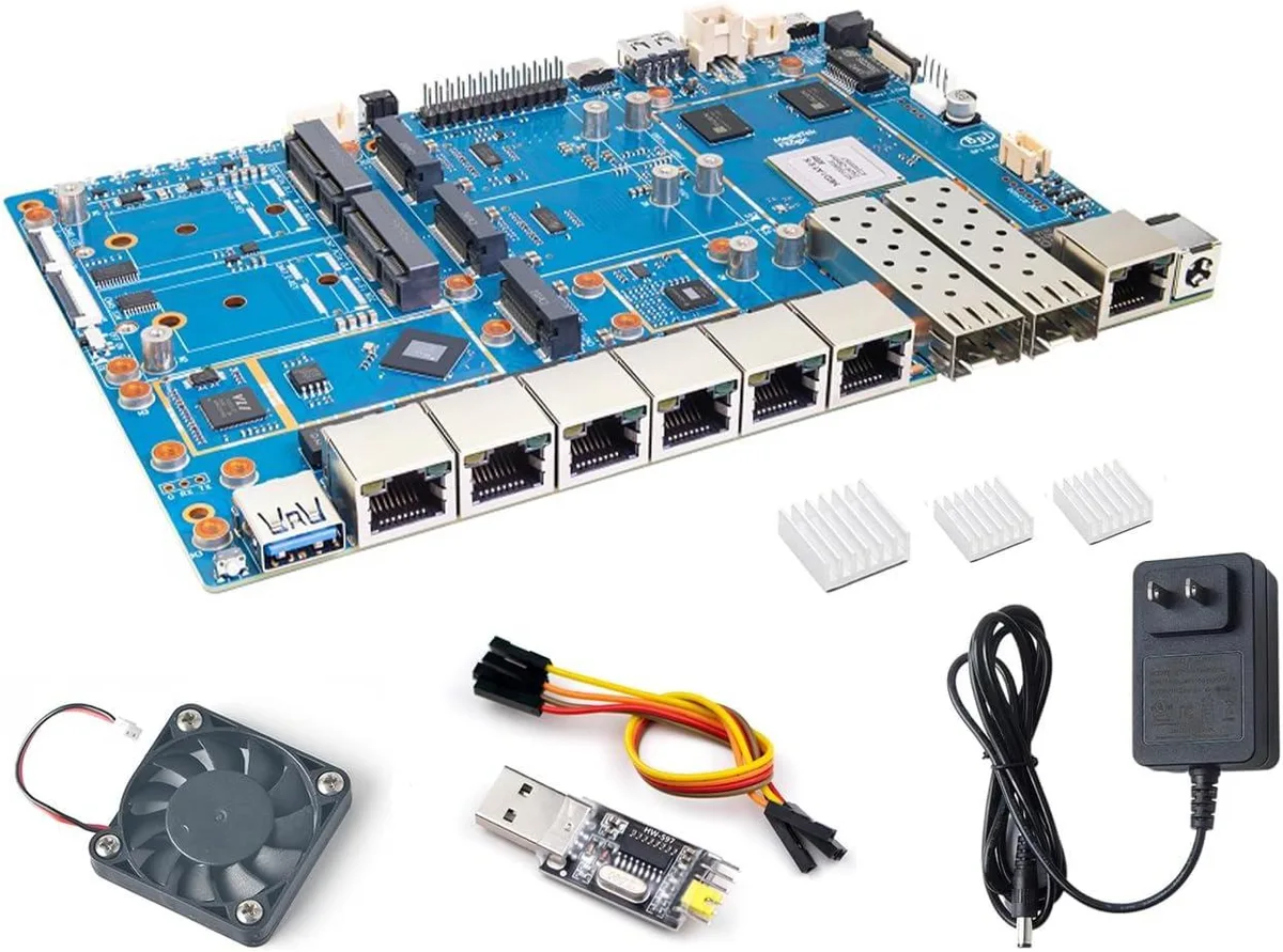 BFKK BFKK BPI-R4 Pro 8X Development Board — fotografia produsului
