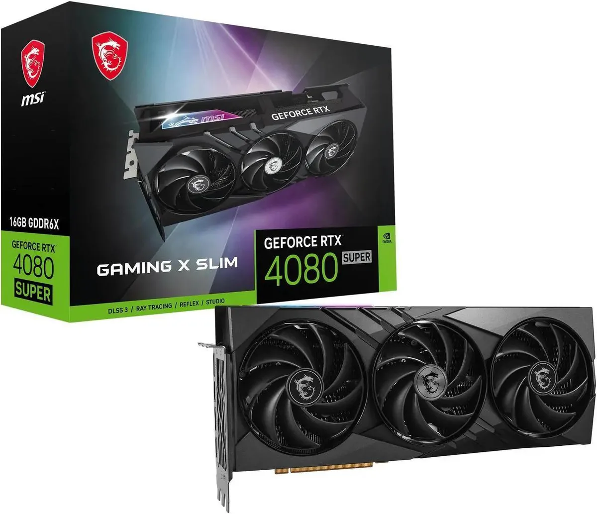 MSI MSI RTX 4080 SUPER 16G GAMING X SLIM graphics card — 商品写真