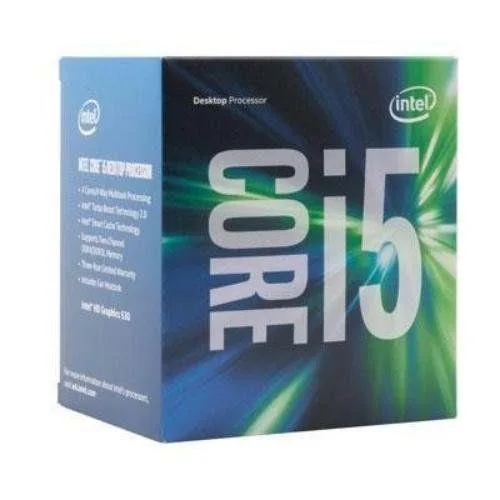 Square green PCB processor with gold contact pads and silver metal heat spreader showing Intel branding