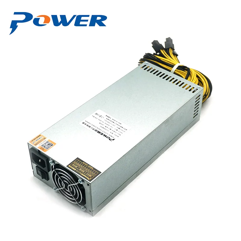 Silver 2U 2000W power supply unit with single 12V output