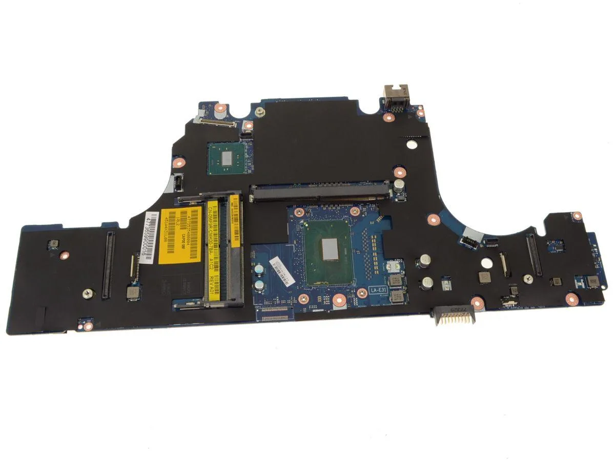 Green Dell Precision 7520 laptop motherboard with soldered i7-7700HQ 2.8GHz CPU part 56F9R