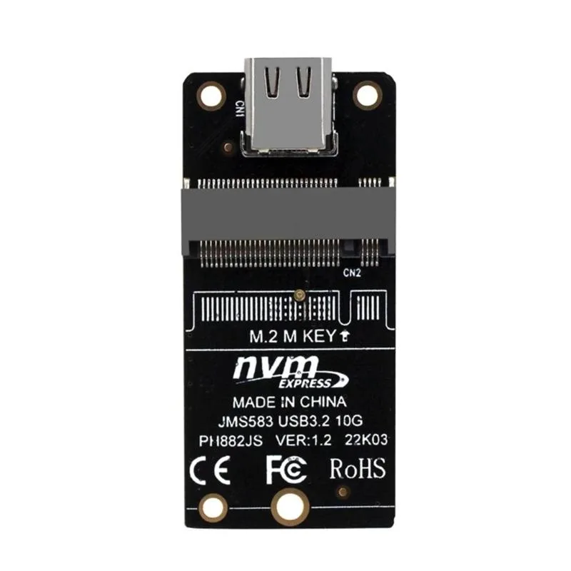 YINGHUA YINGHUA NVME to USB 3.1 Type-C Adapter JMS583 10Gbps M.2 2230/2242/2260/2280 — product photo