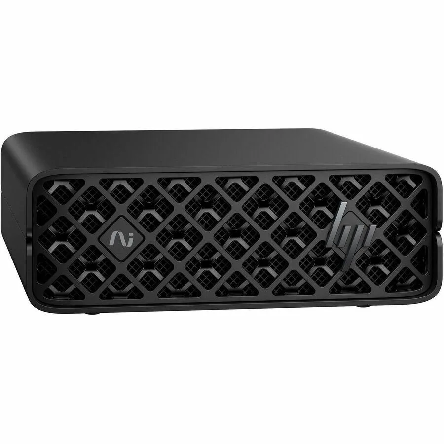 Compact HP ZGX Nano G1n AI edge system in dark finish