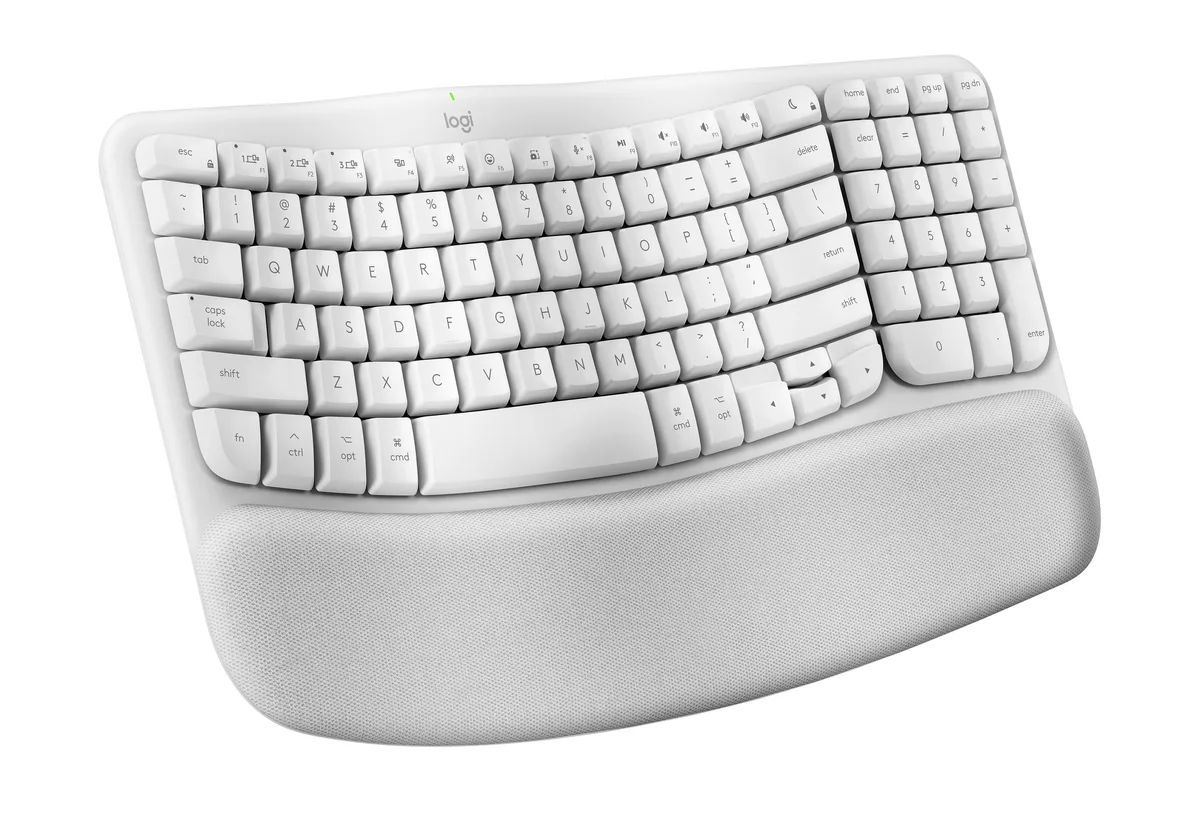 Logitech Logitech 920-012402 Wave Keys for Mac Ergonomic Keyboard Off White — fotografija izdelka