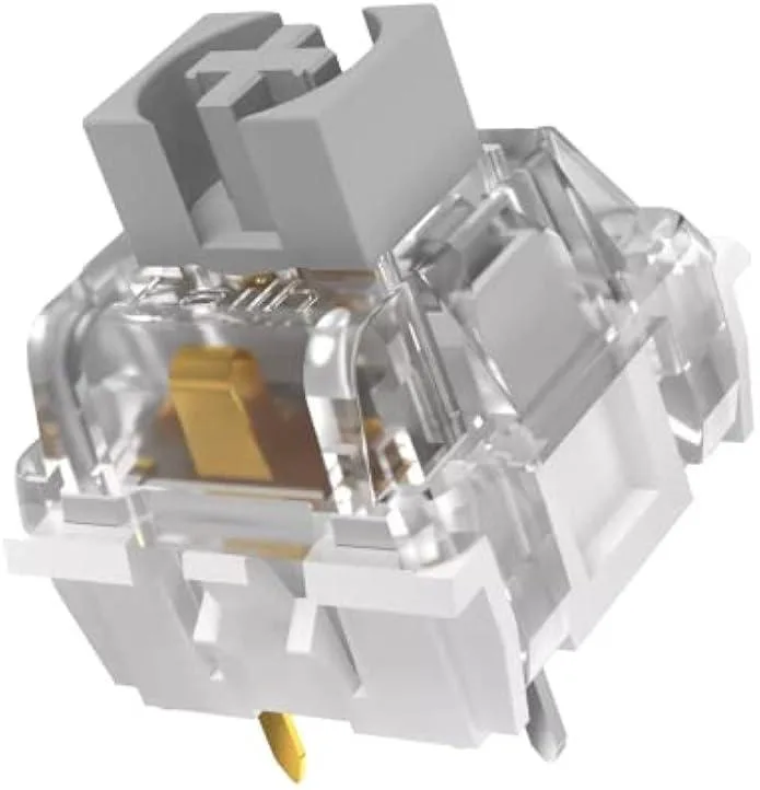 TAURKENAM TAURKENAM Kailh Turbo Speed Silver Switches 90 Pcs Pre Lubed 5 Pin PCB Mounted — photo du produit