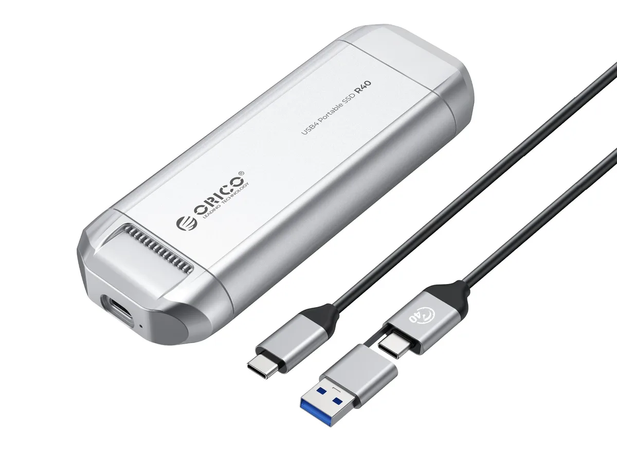 Orico Orico R40 Silverstone portable SSD 1TB 3700MB/s built-in fan — 商品写真