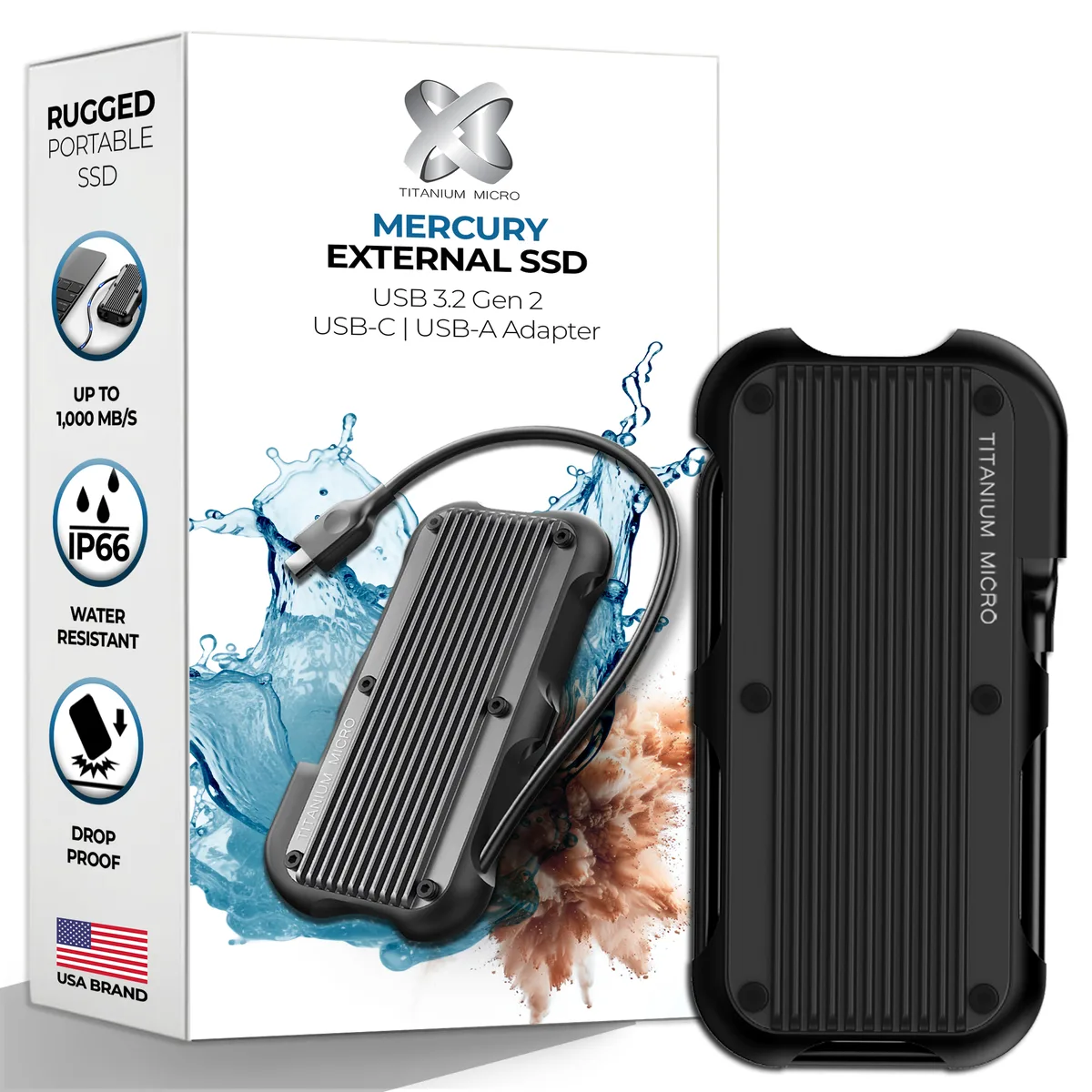 Titanium Micro Titanium Micro Mercury 2TB portable SSD — ภาพสินค้า