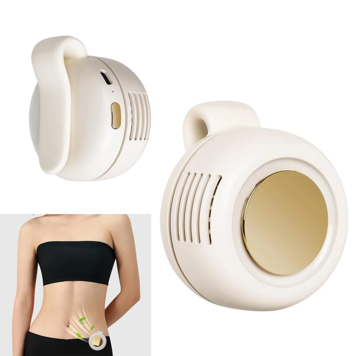  IGRARK 042 Clip-On Bladeless Fan White — product photo