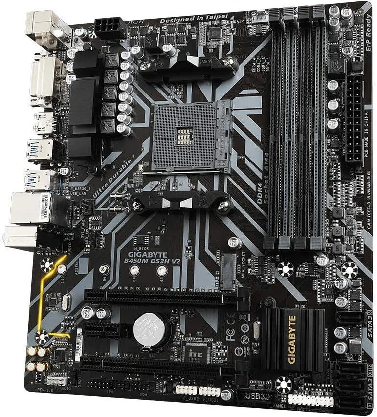 GIGABYTE GIGABYTE B450M DS3H V2 AMD motherboard — photo du produit