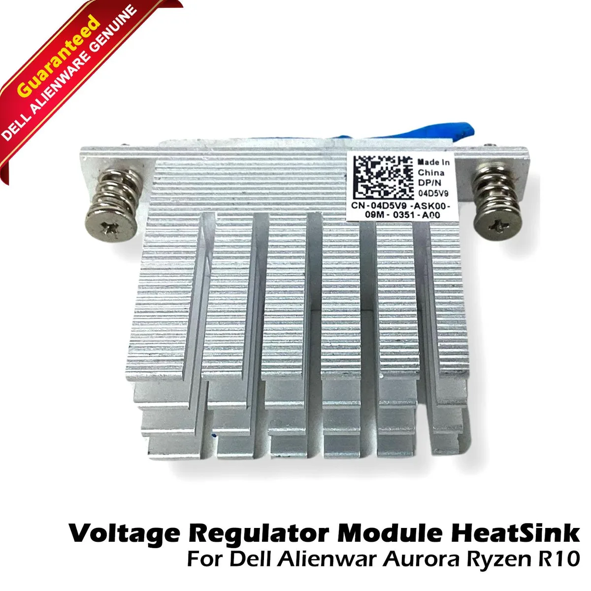 DELL DELL Alienware Aurora R10 Ryzen Voltage Regulator Thermal Module Heatsink 4D5V9 4g — product photo