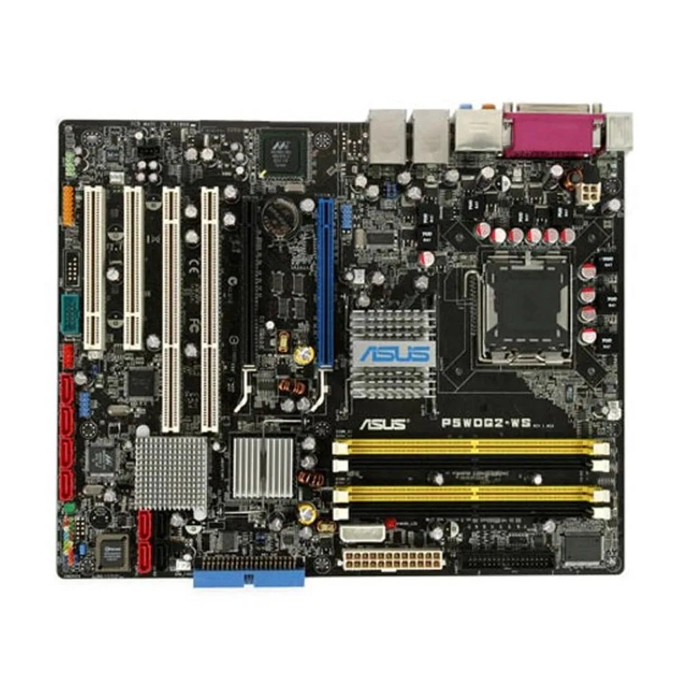 ATX motherboard with LGA 775 socket and DDR2 slots