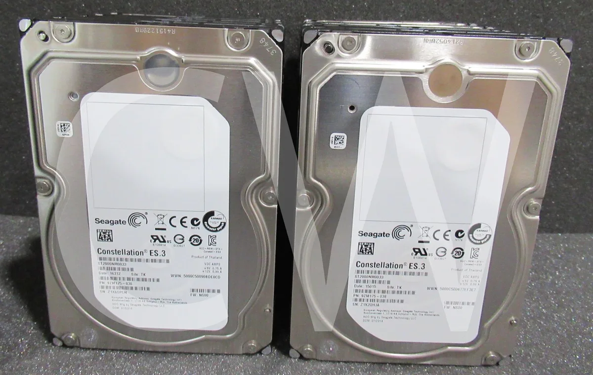 Seagate Constellation ES.3 3.5 inch SATA hard drive silver metal casing