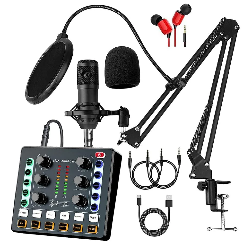  StarTech.com M8-V8GEN 7.1 Sound Card with BM-800 Microphone — Produktfoto