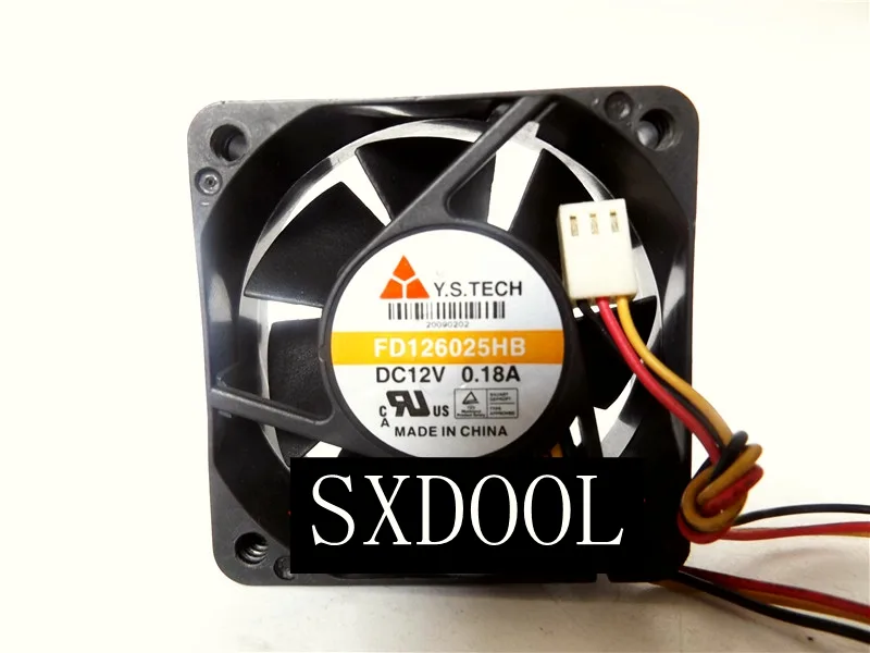 SXDOOL SXDOOL FD126025HB 60mm 12V 0.18A 3-Pin Case Fan — foto del producto