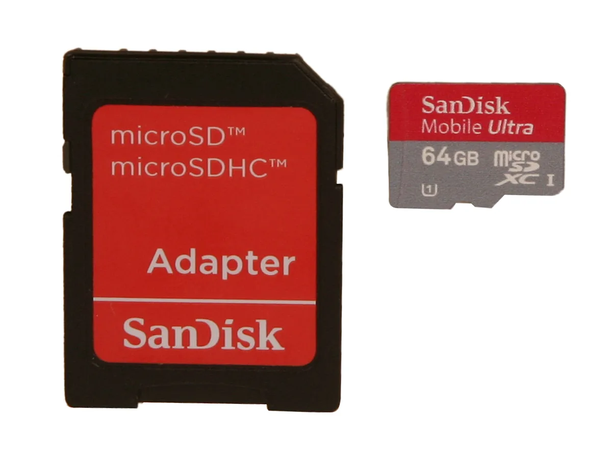SanDisk SanDisk SDSDQUA-064G-A11A 64GB microSDXC memory card — صورة المنتج