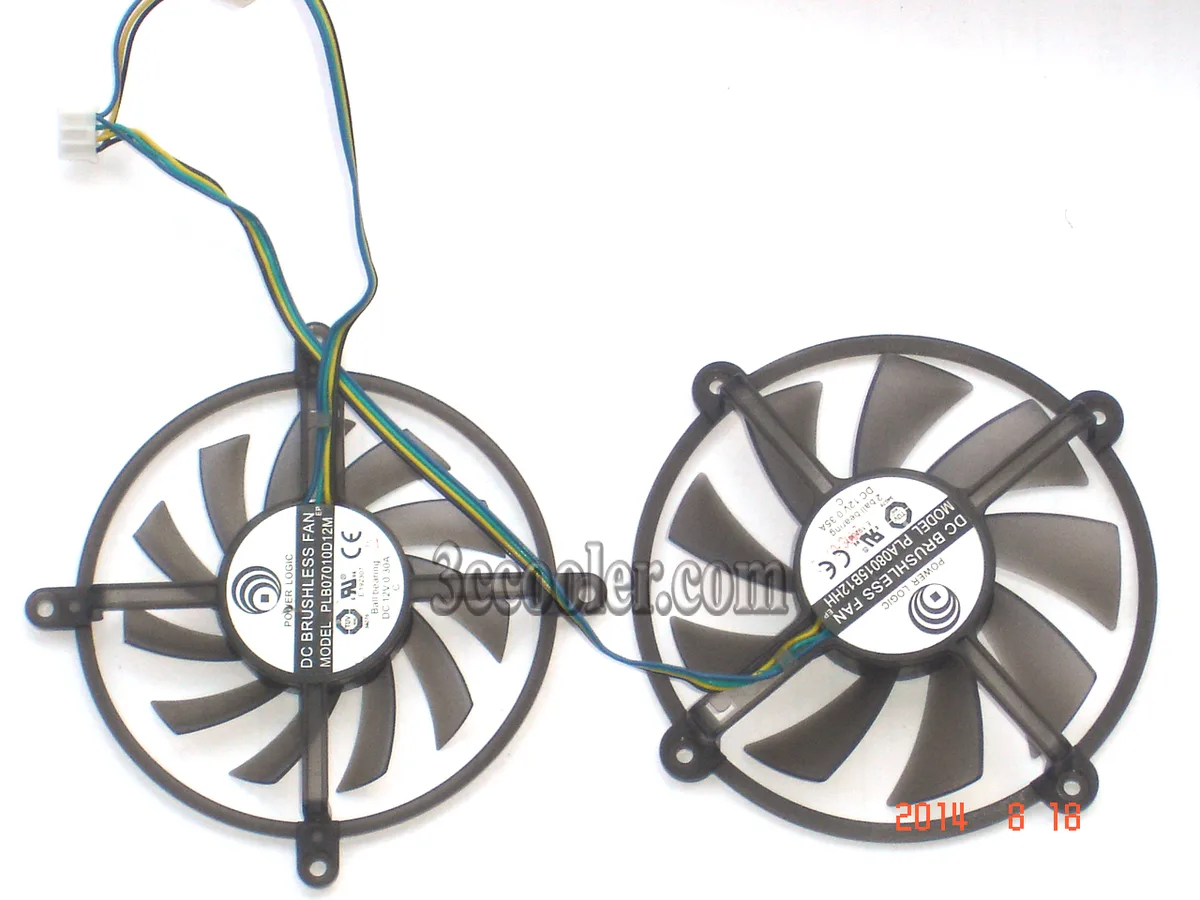 OEM Industries OEM Industries PLA08015B12HH PLB07010D12M 4-Pin CPU Cooler Fan 2-Pack — toote foto