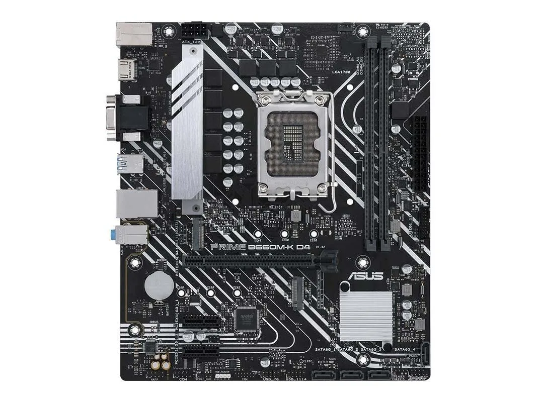 Green Micro ATX motherboard with silver CPU socket and black DDR4 slots